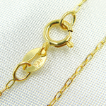 Load image into Gallery viewer, 14k Solid Yellow Gold Smooth Cable Link Chain. 025FLCL2
