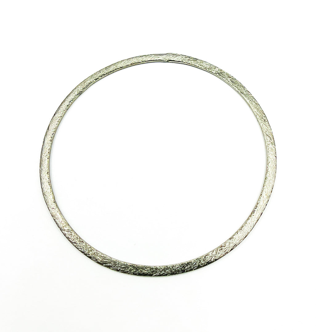 BS8-OX. Oxidized Silver Circle Size 50mm