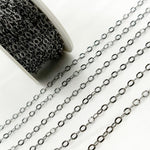 Load image into Gallery viewer, V188BR. Black Rhodium Sterling Silver Diamond Cut Cable Chain
