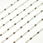 Load image into Gallery viewer, Sterling Silver Fancy Twisted Oval Link Chain