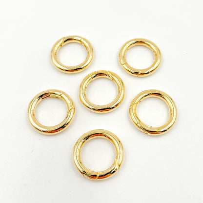 13MM Gold-plated Sterling Silver Round Clasp