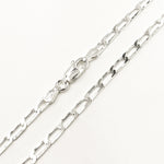 Load image into Gallery viewer, Sterling Silver Flat Paperclip Necklace
