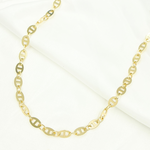 Load image into Gallery viewer, 501108MGG. 14k Solid Yellow Gold Flat Mariner Link Chain
