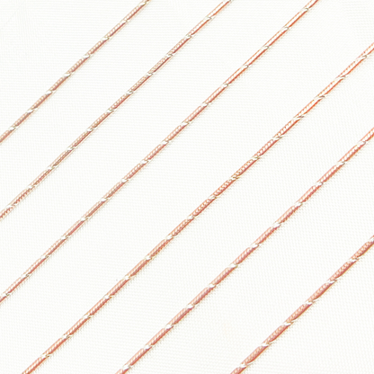Rose Gold Plated 925 Sterling Silver Beading Chain