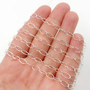 Sterling Silver Smooth Oval Link Chain