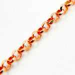 Load image into Gallery viewer, Rose Gold Plated Rolo Necklace
