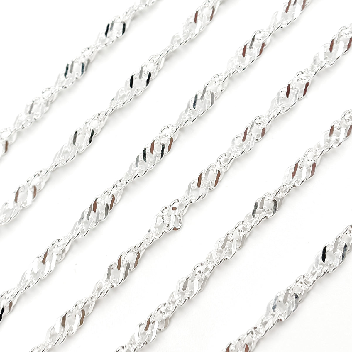  Sterling Silver Singapore Link Chain