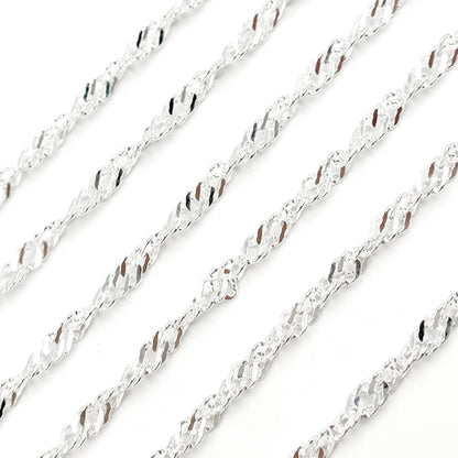  Sterling Silver Singapore Link Chain