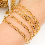 Load image into Gallery viewer, V151GP. Gold Plated 925 Sterling Silver Diamond Cut Cable Link Chain