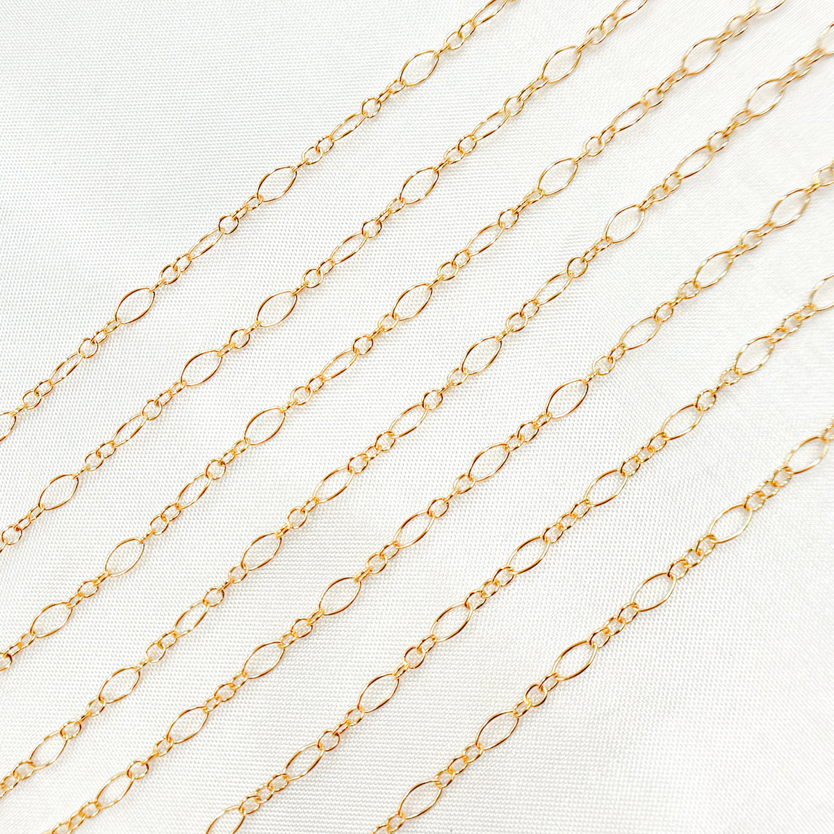 14K Gold Filled Long & Short Link Chain