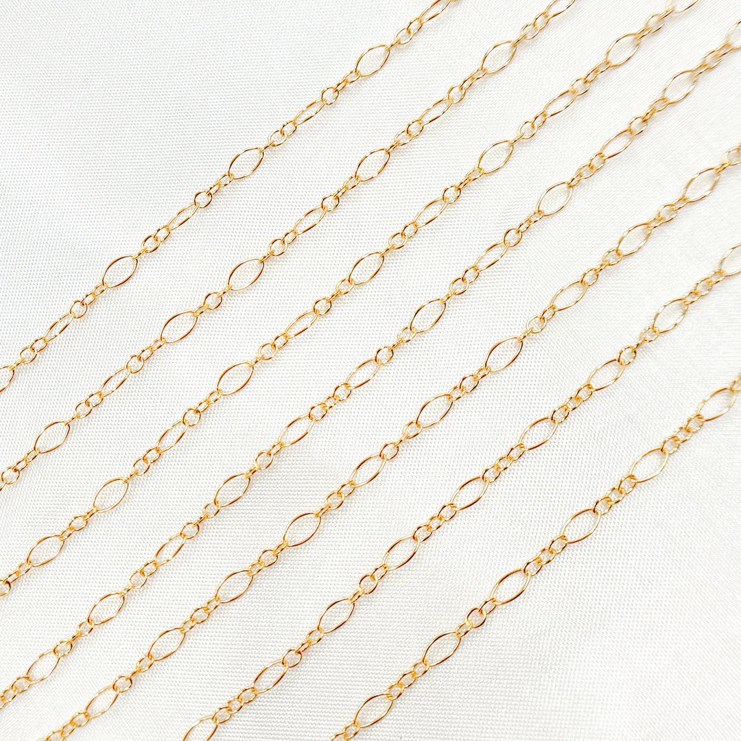 716GF. 14K Gold Filled Long & Short Link Chain