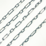 Load image into Gallery viewer, Black Rhodium 925 Sterling Silver Diamond Cut Paperclip Chain. Z67SB
