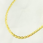 Load image into Gallery viewer, 058FLP1FGT2A9L001. 14k Solid Gold Flat Marina Link Chain
