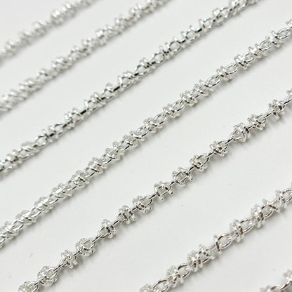 Z121SS. Sterling Silver Fancy Cable Chain