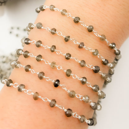 Andalusite Sterling Silver Wire Chain