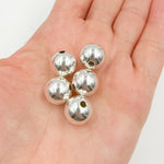 Load image into Gallery viewer, 0925SB140H36SL. 14MM Sterling Silver Seamless Beads