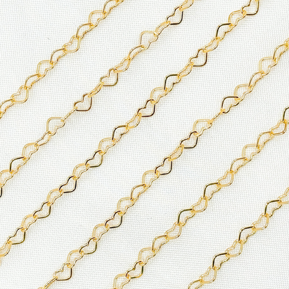 14K Gold Filled Heart Link Chain