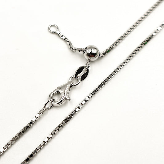Sterling Silver Box Necklace