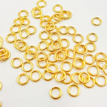 5MM Close Gold Plated Jump Ring