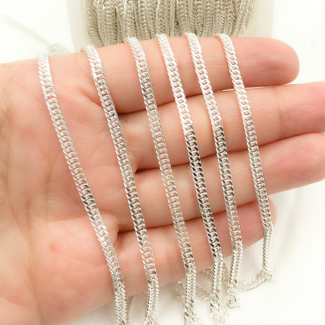 Y67SS. Sterling Silver Solid Double Curb Chain