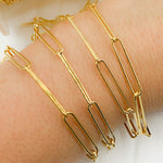 Load image into Gallery viewer, V40GP. Gold Plated 925 Sterling Silver Long Oval Link Chain
