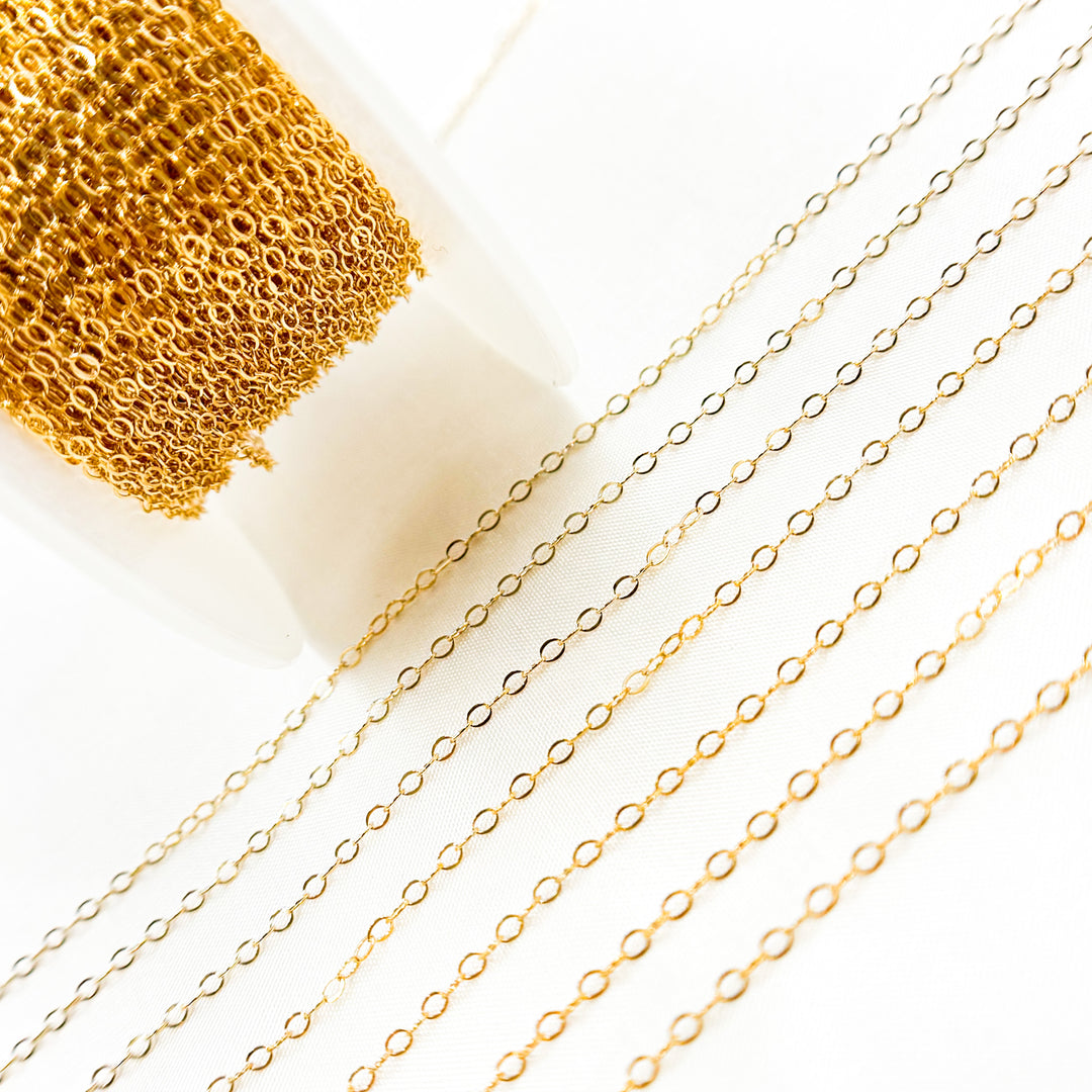 1120FGF. 14K Gold Filled Flat Cable Chain