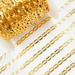 Load image into Gallery viewer, 11SM64GF. 14K Gold-Filled Modern Rectangular Fancy Link Chain