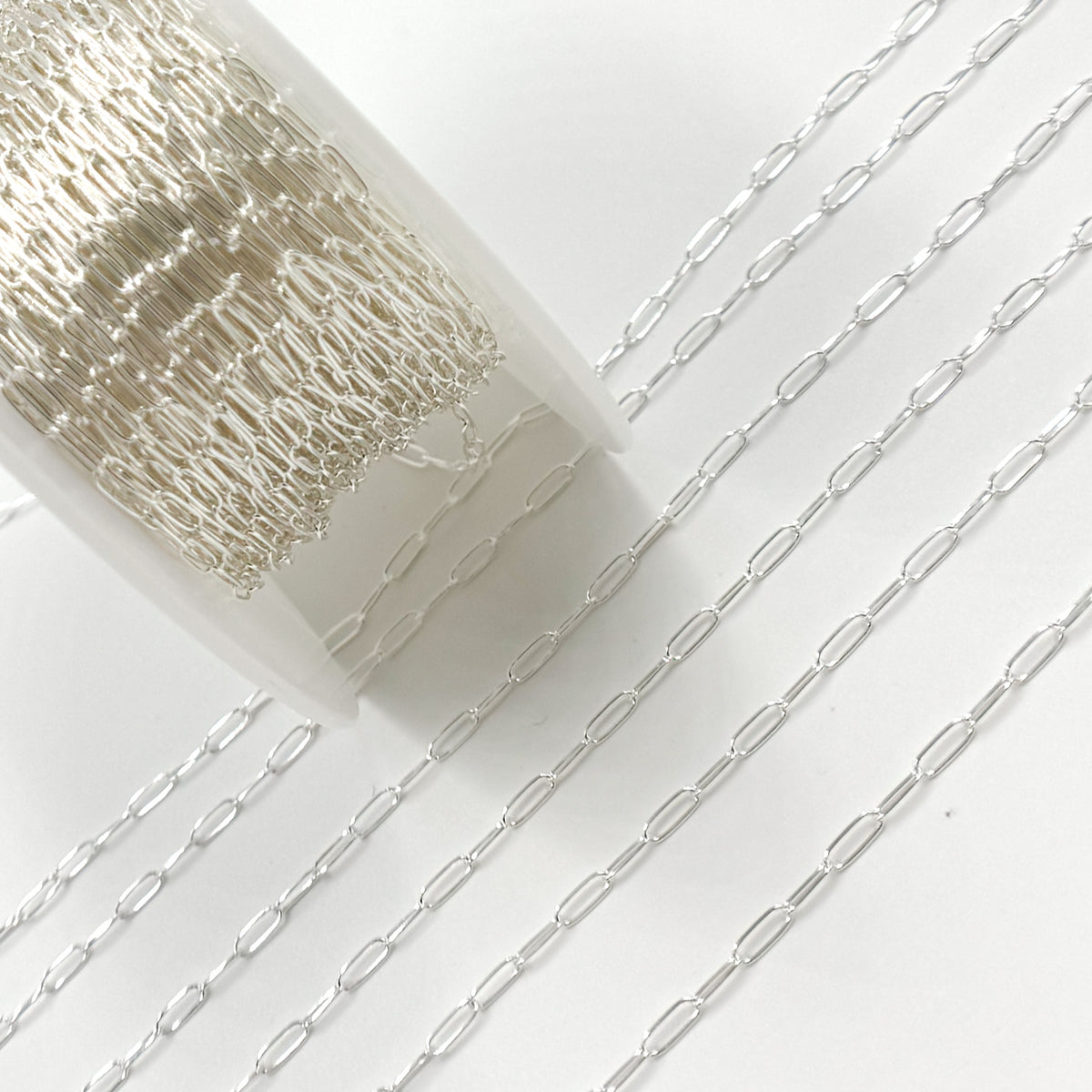 Sterling Silver Smooth Paperclip Chain