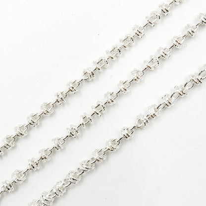 Z121SS. Sterling Silver Fancy Cable Chain