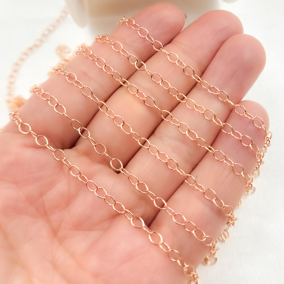 1808RGF. Rose Gold Filled Smooth Cable Chain