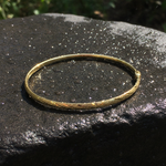 Load image into Gallery viewer, Bangle18. 14K Solid Gold Matte Textured Bangle