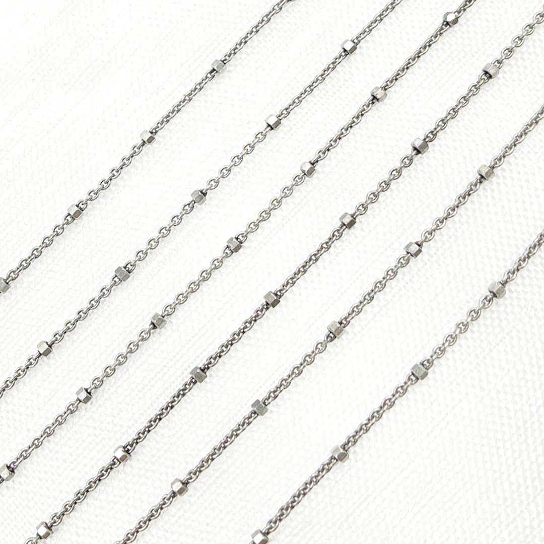 Oxidized Sterling Silver Satellite Chain