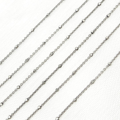 Oxidized Sterling Silver Satellite Chain