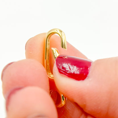  Gold Plated Sterling Silver Oval Clasp
