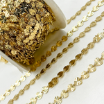 Load image into Gallery viewer, V129GP. Gold Plated 925 Sterling Silver Diamond Cut Heart Chain