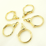 Load image into Gallery viewer, Gold Plated 925 Sterling Silver Round Trigger Clasp 23x16mm. 239
