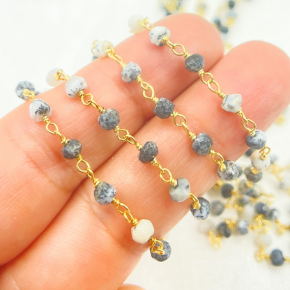 Dendrite Opal Wire Wrap Chain