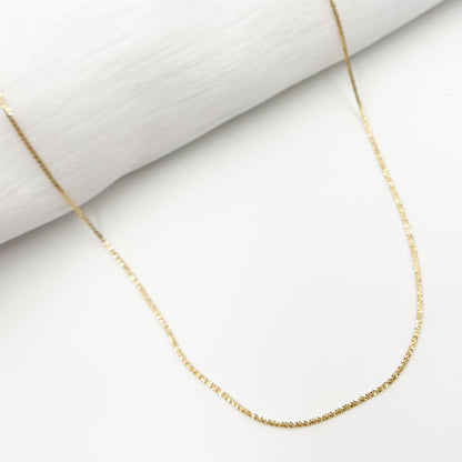 14K Solid Gold Margarita Chain