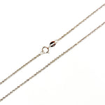 Load image into Gallery viewer, 025CRDLGWG18K. 18K Solid White Gold Rope Chain
