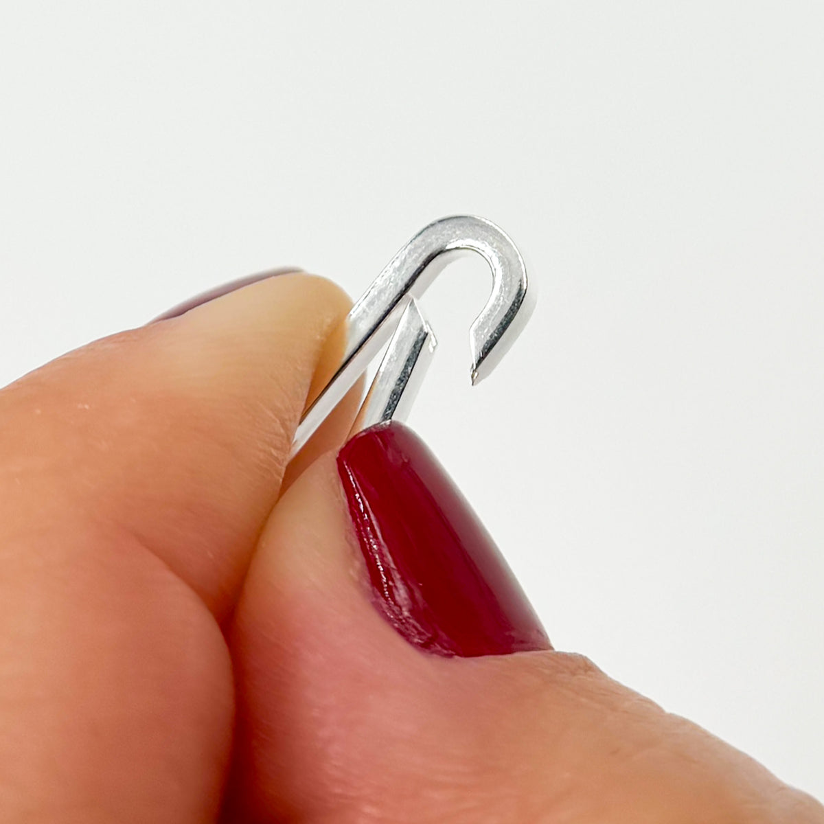 1361SS. 20MM White Sterling Silver Oval Clasp