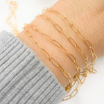 Load image into Gallery viewer, 2104FGF. 14k Gold Filled Flat Paperclip Chain