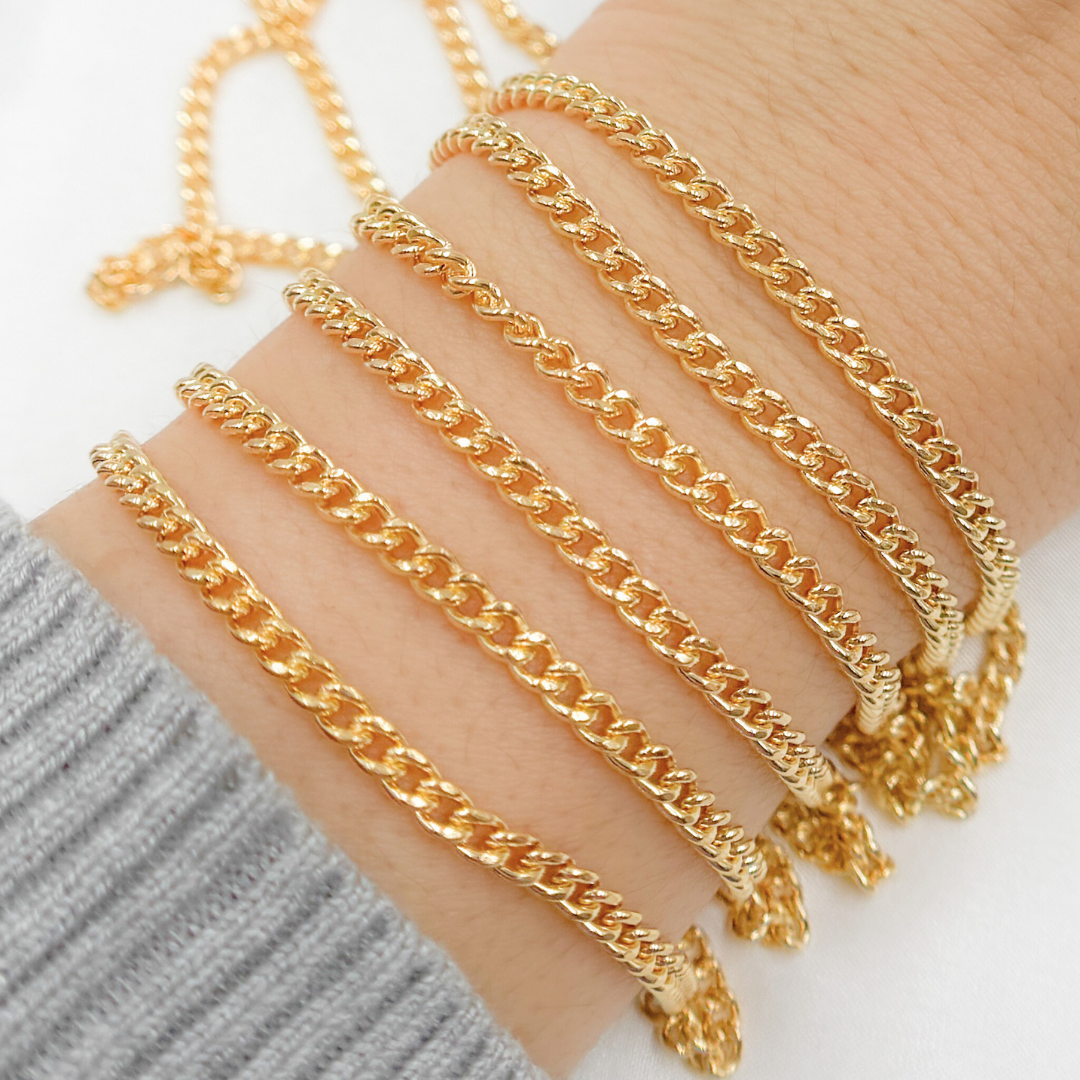 62FGF. 14k Gold Filled Curb Chain