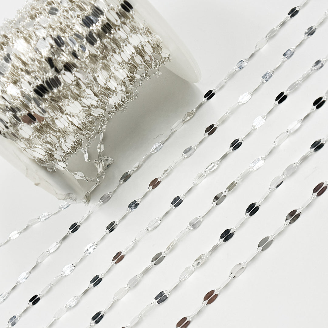 Z95SS. Sterling Silver Flat Marina Link Chain