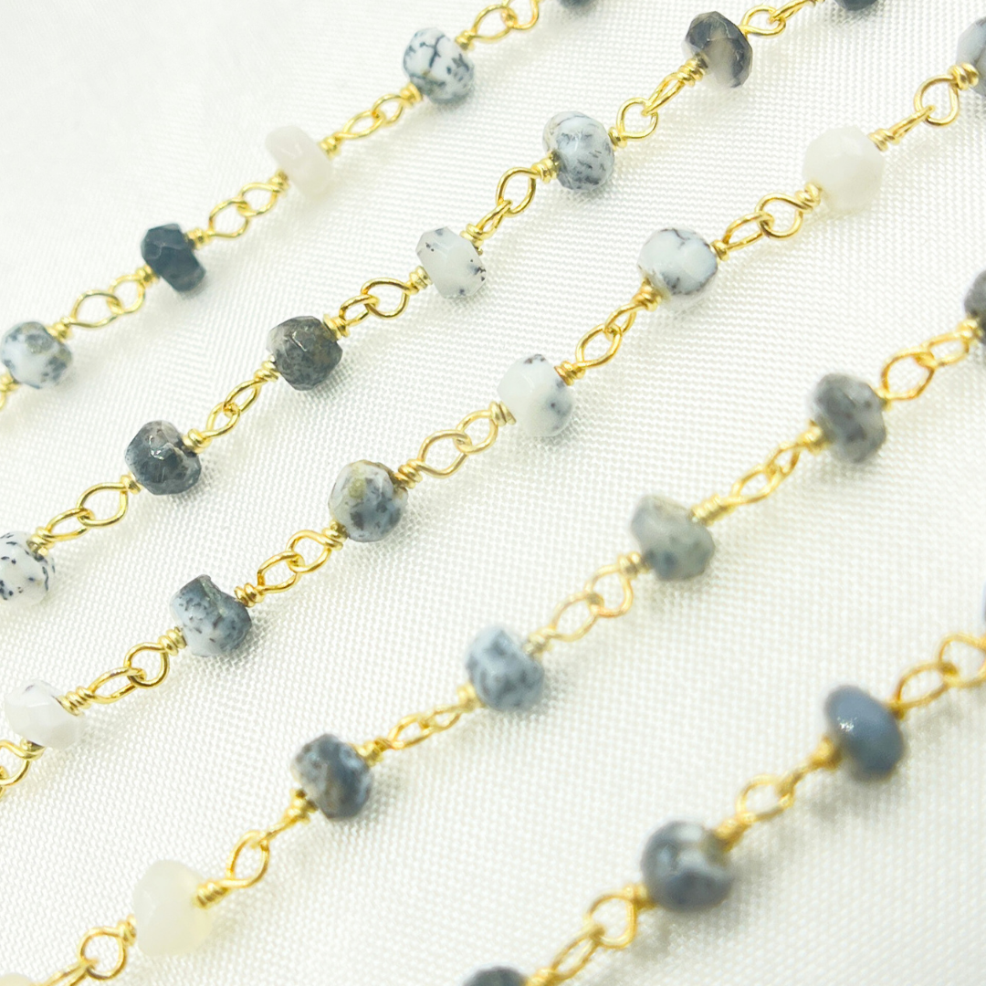 Dendrite Opal Wire Wrap Chain