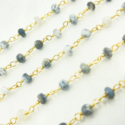 Dendrite Opal Wire Wrap Chain