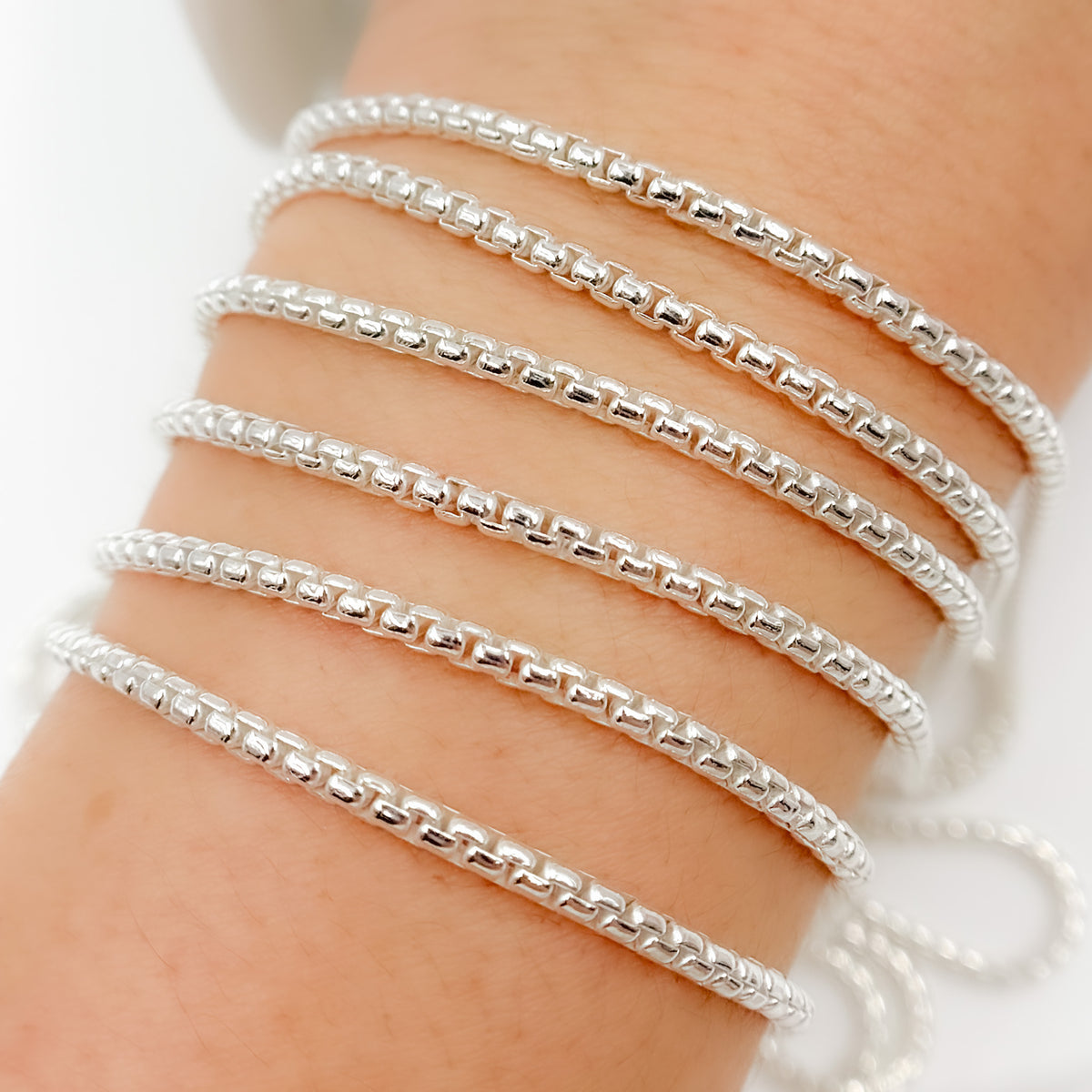 Sterling Silver Smooth Box Chain