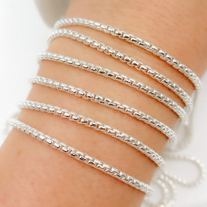 Sterling Silver Smooth Box Chain