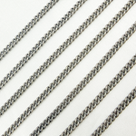 Load image into Gallery viewer, Oxidized 925 Sterling Silver Curb Chain. X19OX
