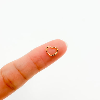 V294MGF. 14k Gold Filled Heart Charm