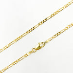 Load image into Gallery viewer, 050GA3BGT2A9L001. 14K Solid Gold Figaro Chain